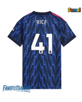 Arsenal Declan Rice #41 Tricou Fotbal Replică 2025-26 Femei Deplasare